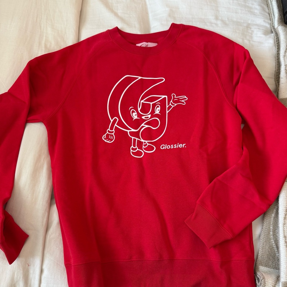 Glossier Red Christmas Sweater